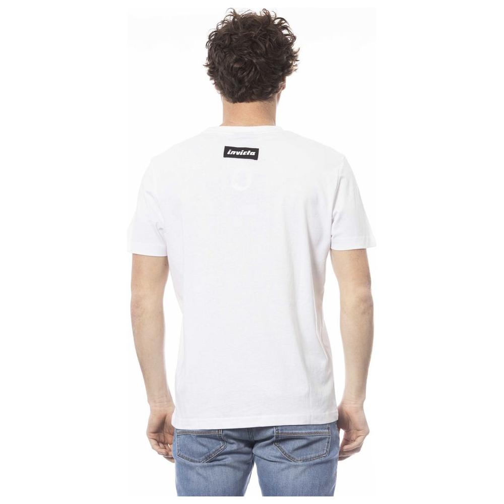 Invicta White Cotton Men T-Shirt Invicta Antique White