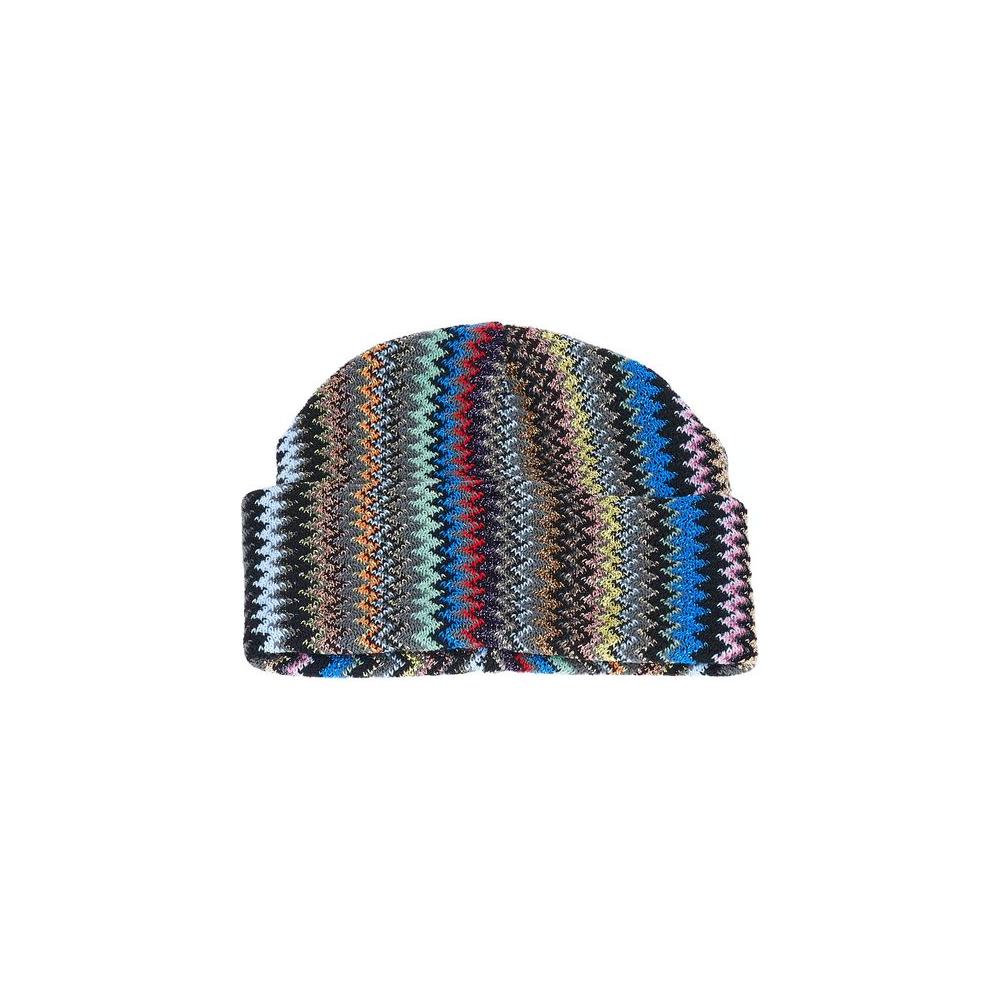 Missoni Multicolor Wool Women Hat Missoni Dark Slate Gray