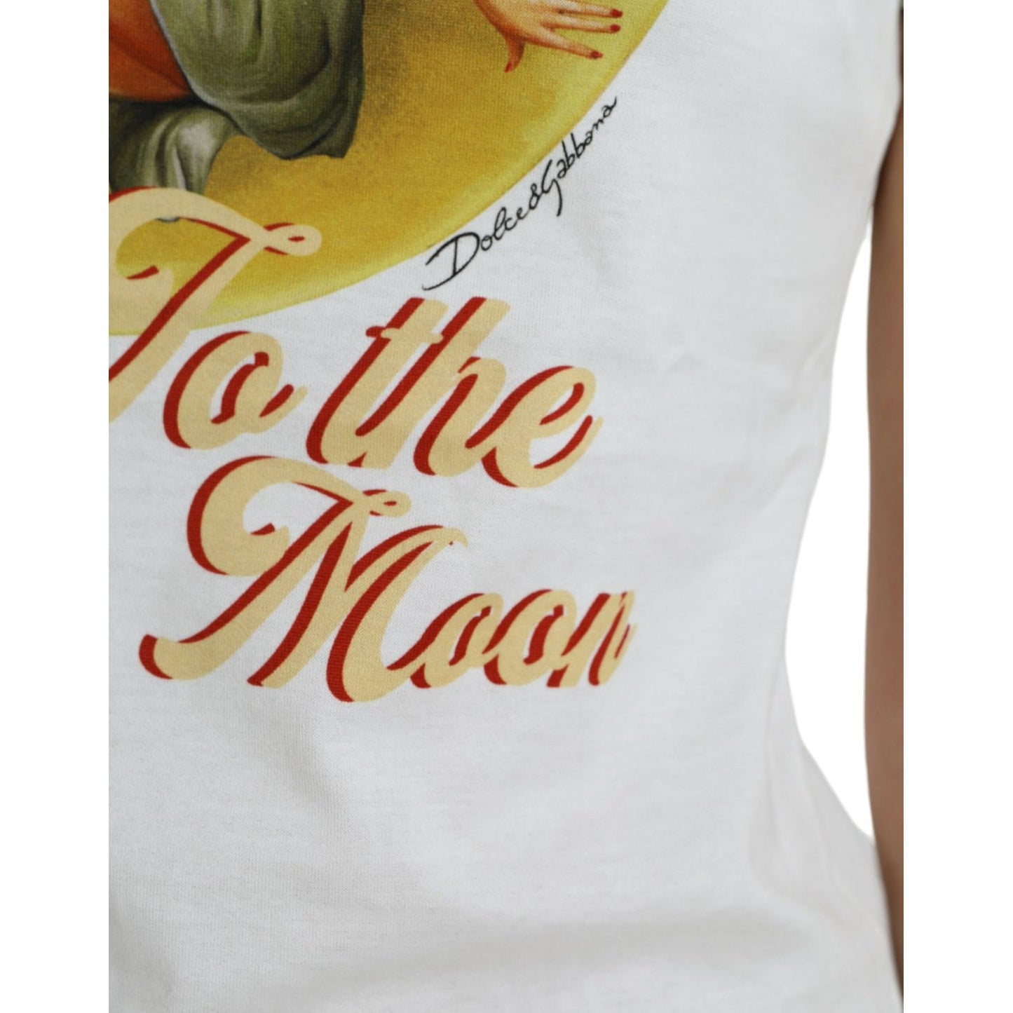 Dolce & Gabbana Elegant White Cotton Crew Neck Tee Dolce & Gabbana Light Gray