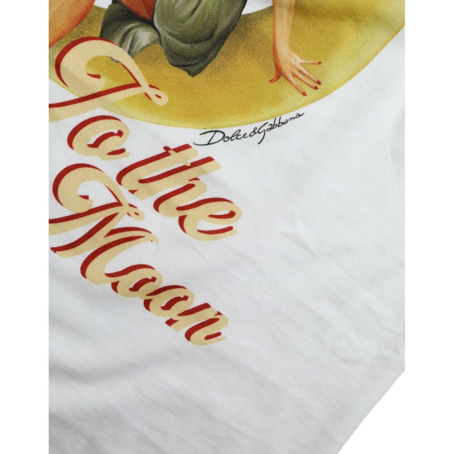 Dolce & Gabbana Elegant White Cotton Crew Neck Tee Dolce & Gabbana Light Gray
