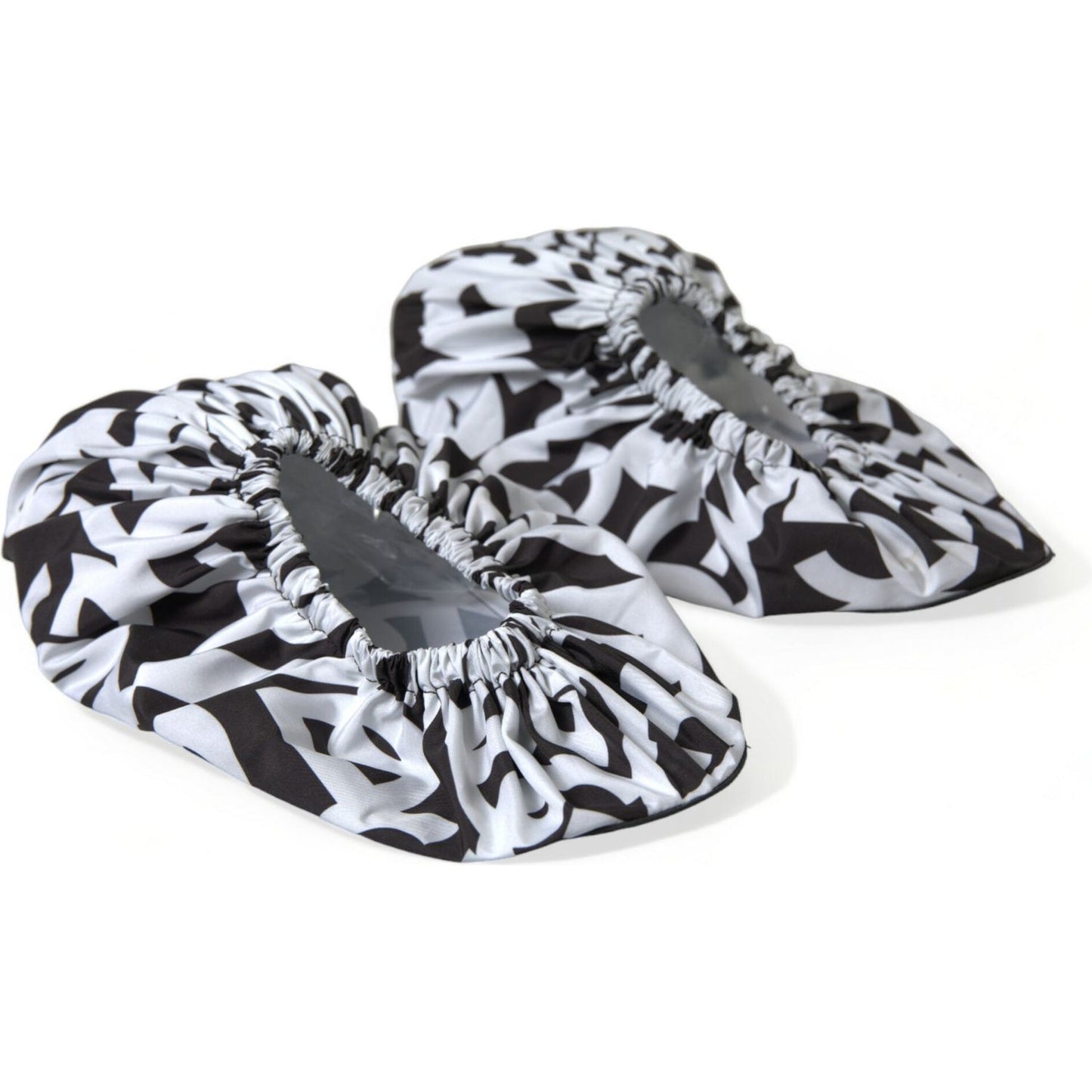 Dolce & Gabbana Chic Monochrome Slip-On Flats Dolce & Gabbana Light Gray