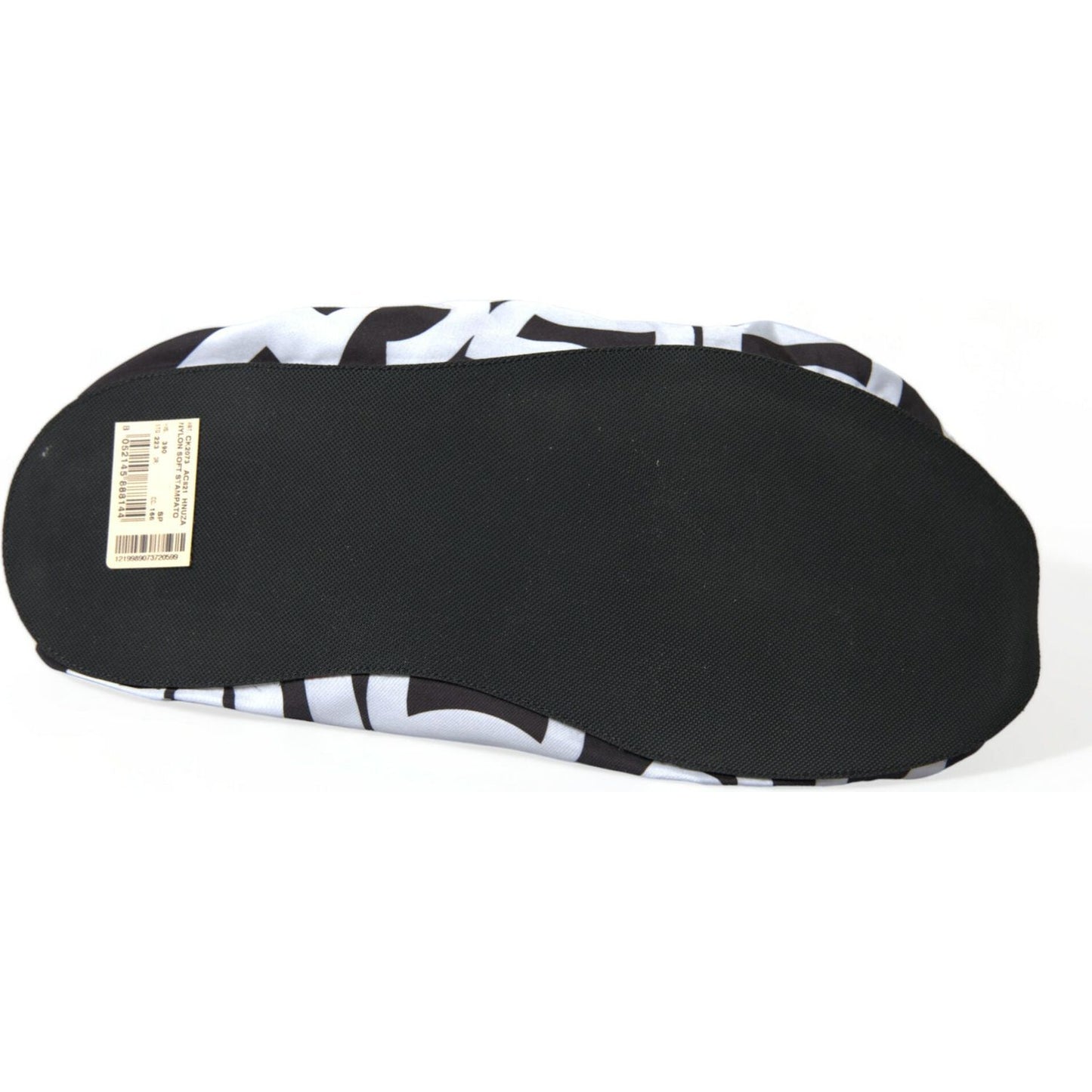 Dolce & Gabbana Chic Monochrome Slip-On Flats Dolce & Gabbana Dark Slate Gray