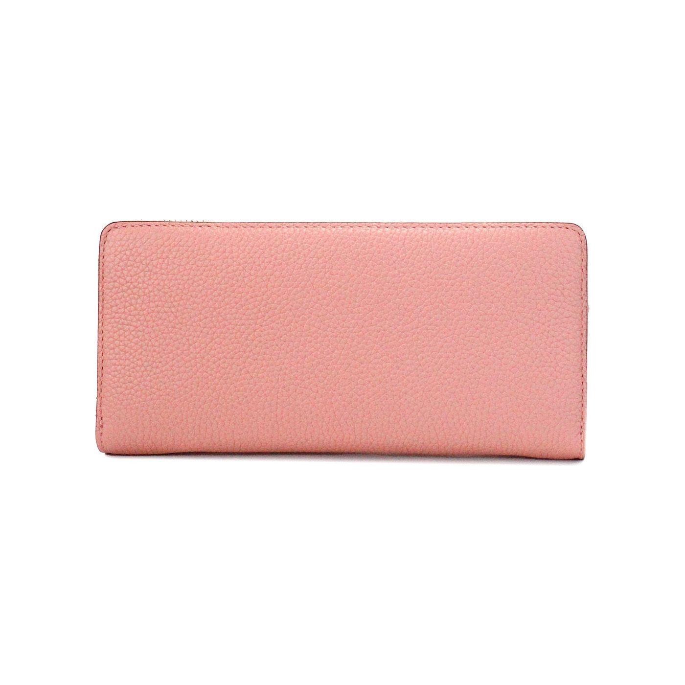 Michael Kors Jet Set Travel Large Primrose Leather Continental Wristlet Wallet Michael Kors Dark Salmon