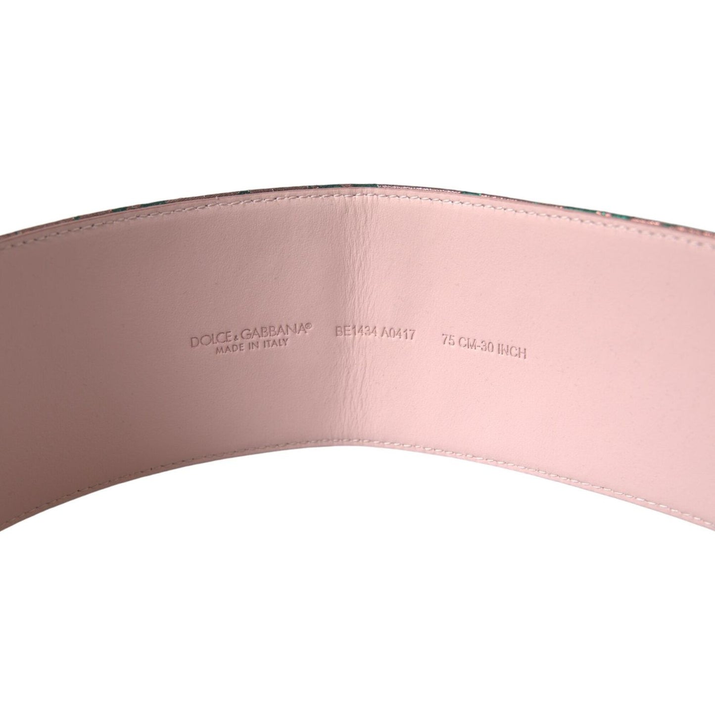 Dolce & Gabbana Multicolor High-Waist Statement Belt Dolce & Gabbana Light Pink