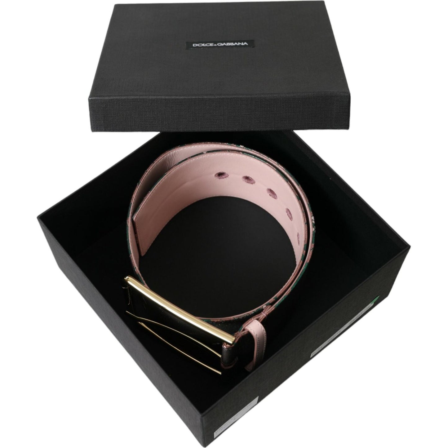 Dolce & Gabbana Multicolor High-Waist Statement Belt Dolce & Gabbana Black