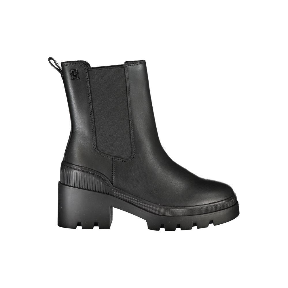 Tommy Hilfiger Chic Side Elastic Ankle Boots with Logo Detail Tommy Hilfiger Dark Slate Gray