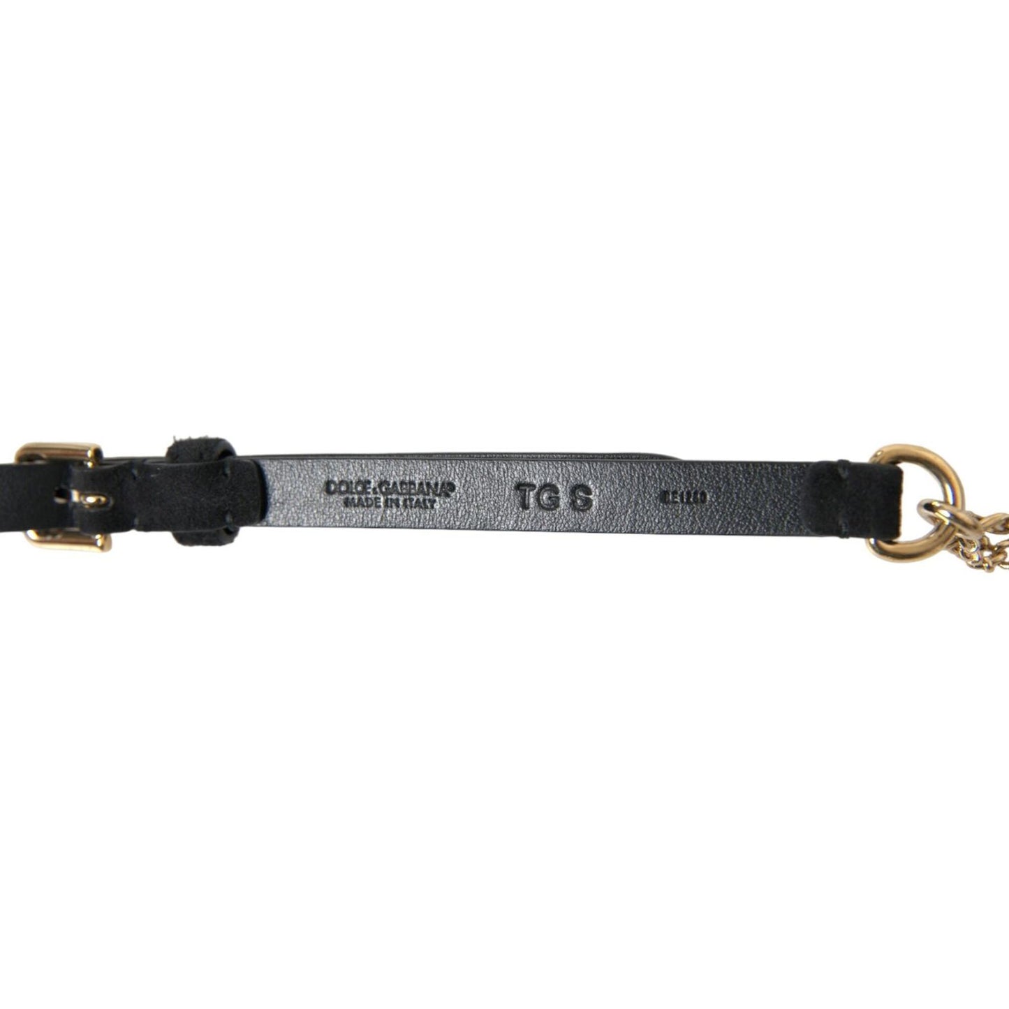 Dolce & Gabbana Elegant Crystal Bounce Leather Waist Belt Dolce & Gabbana Dark Slate Gray