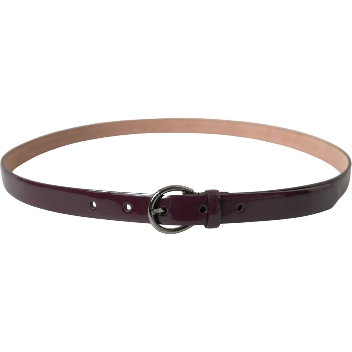 Dolce & Gabbana Elegant Maroon Leather Waist Belt Dolce & Gabbana Dark Slate Gray