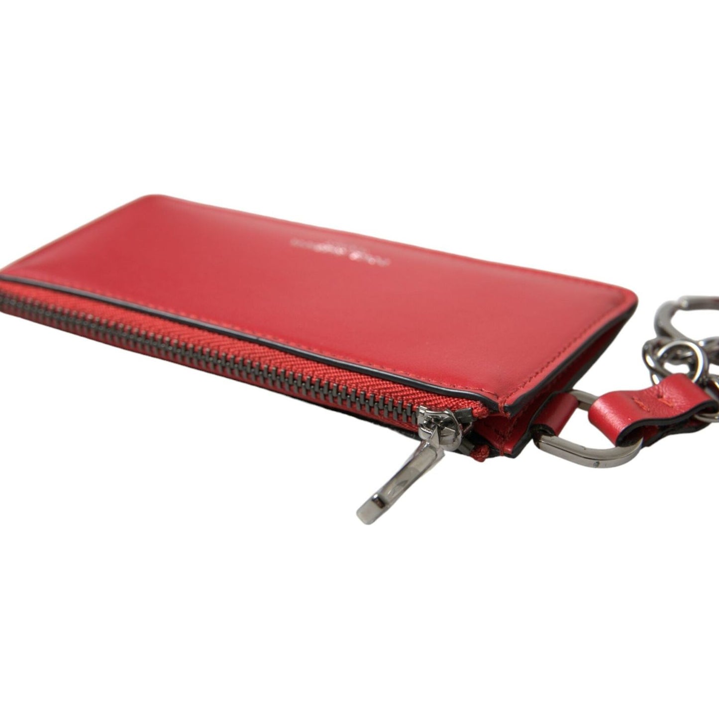 Dolce & Gabbana Elegant Red Leather Airpods Case Dolce & Gabbana Maroon