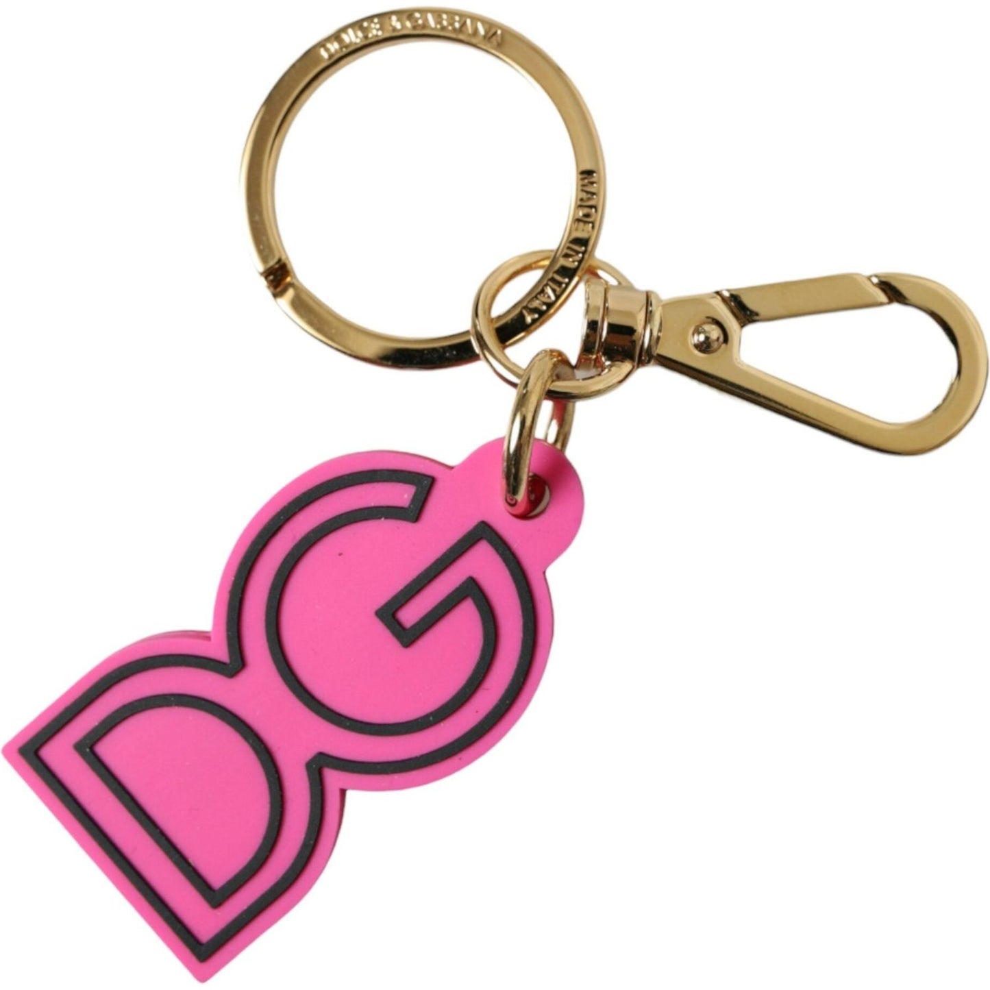 Dolce & Gabbana Chic Gold and Pink Keychain Elegance Dolce & Gabbana Pale Violet Red