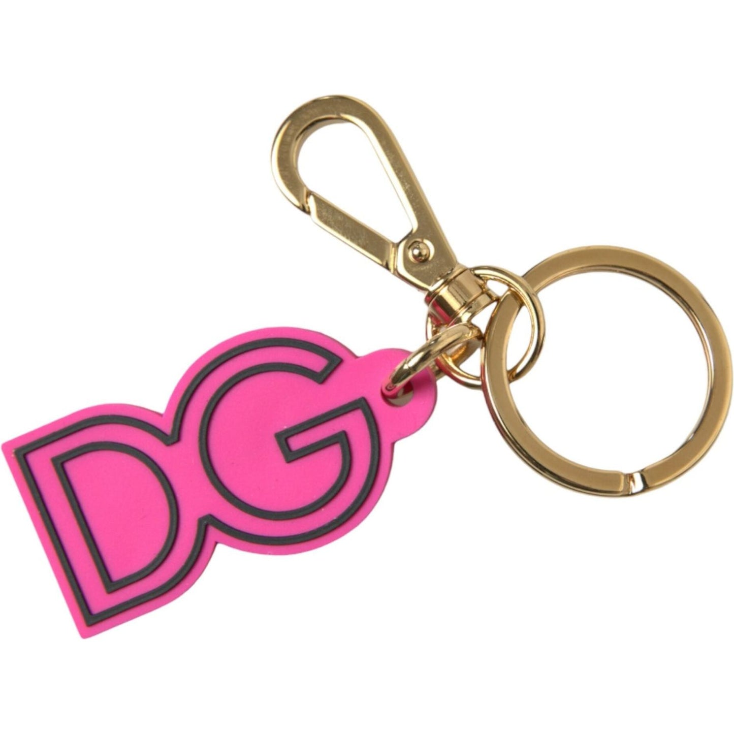 Dolce & Gabbana Chic Gold and Pink Keychain Elegance Dolce & Gabbana Pale Violet Red