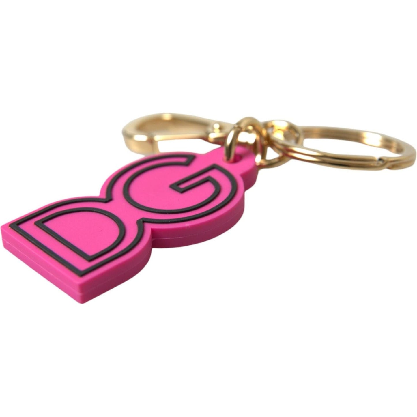 Dolce & Gabbana Chic Gold and Pink Keychain Elegance Dolce & Gabbana Pale Violet Red