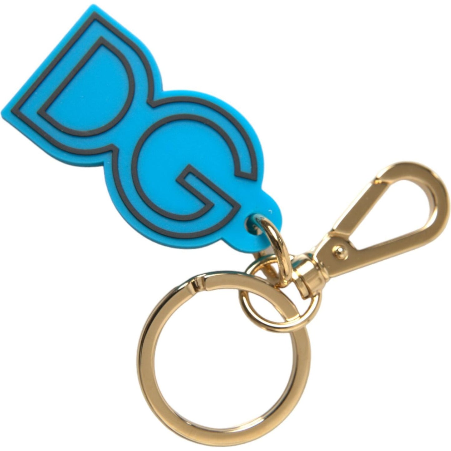 Dolce & Gabbana Elegant Blue & Gold Keychain Accessory Dolce & Gabbana Light Sea Green