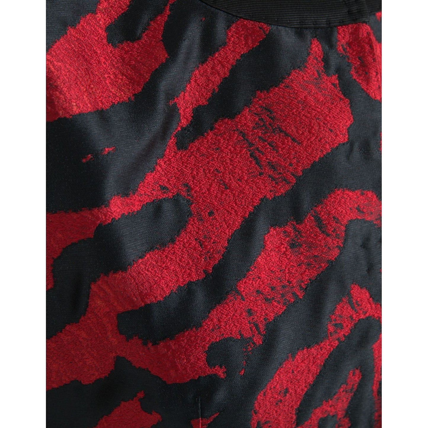 Dolce & Gabbana Elegant Animal Print Coat Jacket Dolce & Gabbana Maroon