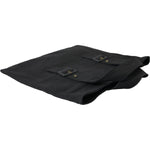 Miu Miu Black Canvas Denim Logo Shoulder Tote Shopping Bag BAG1190