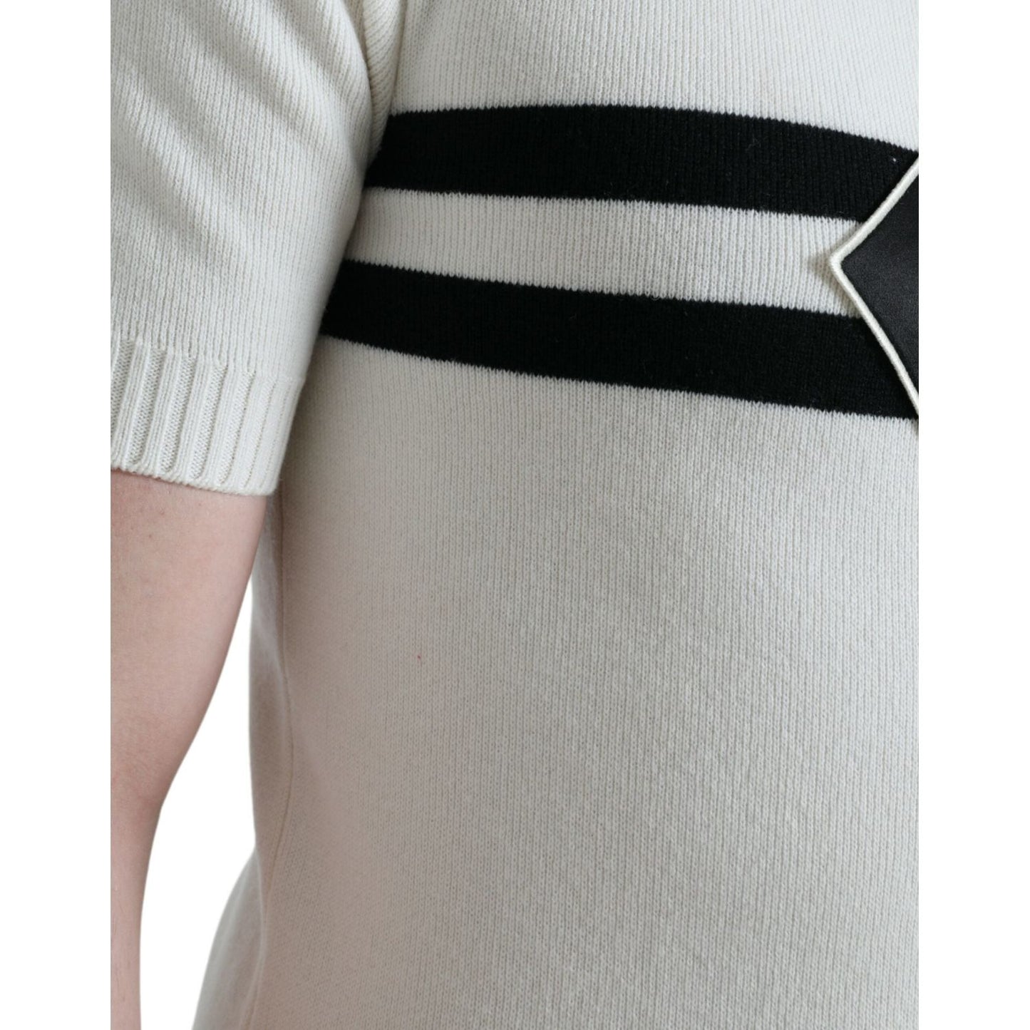 Dolce & Gabbana White DG Logo Collared Henley Shirt T-shirt Dolce & Gabbana Dark Gray