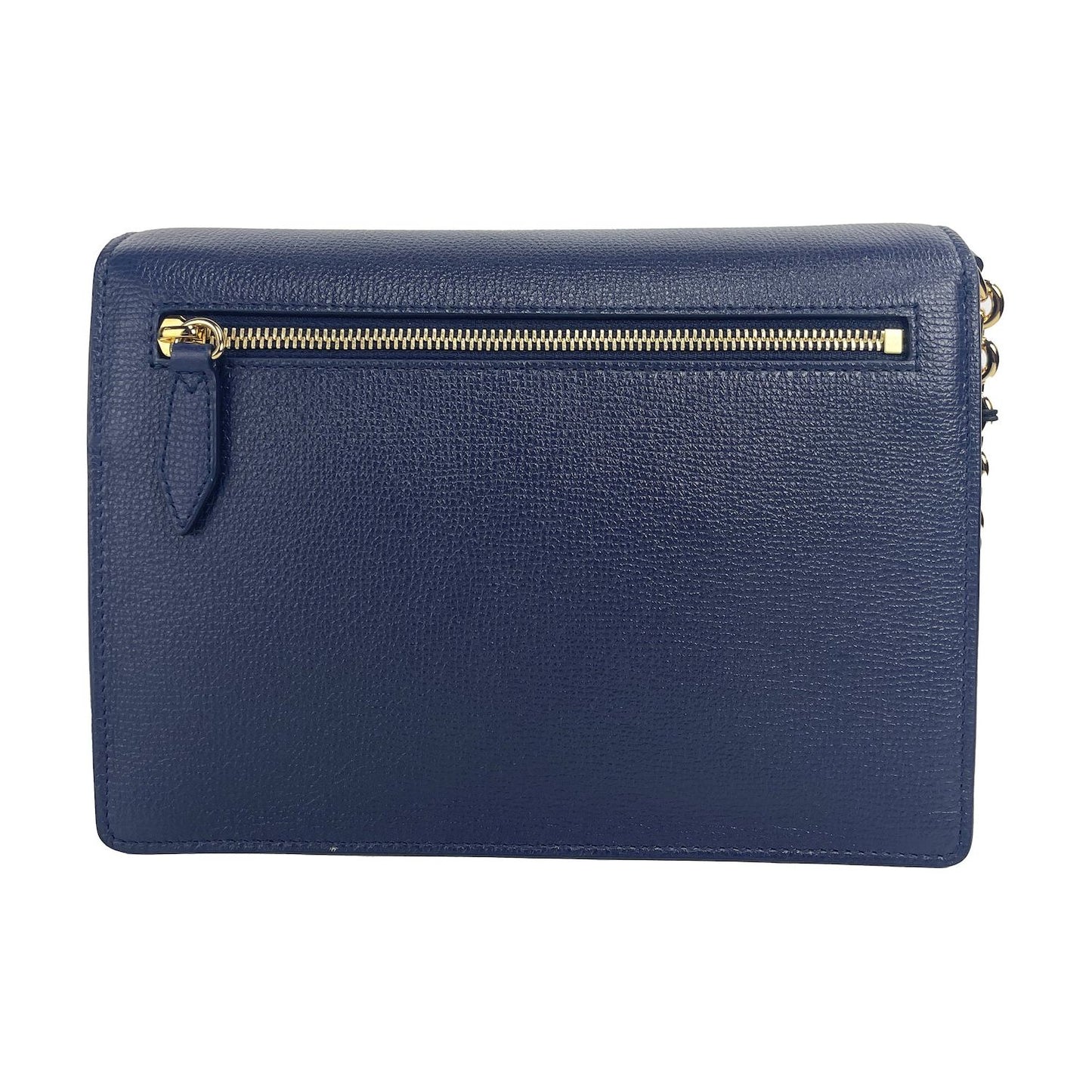 Burberry Macken Small Regency Blue House Check Leather Crossbody Bag Burberry Dark Slate Gray