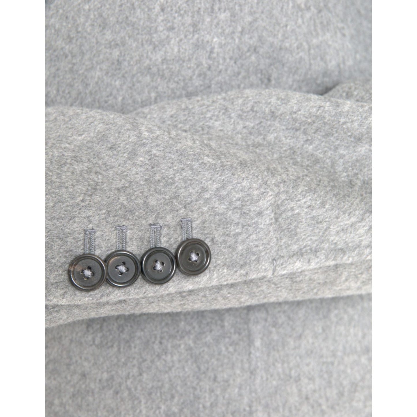 Dolce & Gabbana Gray Double Trench Coat Cashmere Jacket Dolce & Gabbana Gray