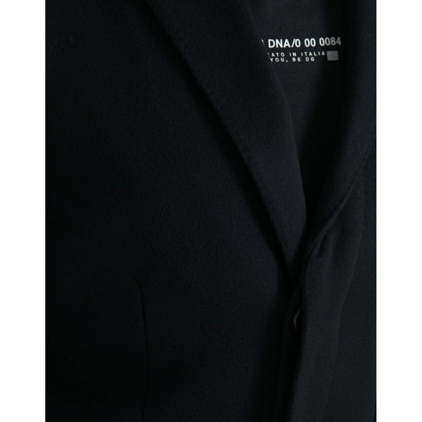 Dolce & Gabbana Black Single Breasted Trench Coat Jacket Dolce & Gabbana Black
