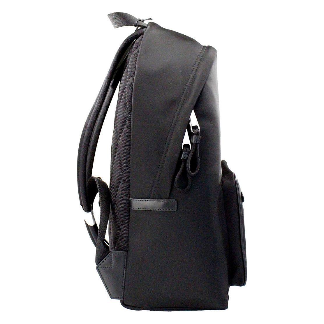 Burberry Abbeydale Branded Stamp Black Nylon Backpack Shoulder Bookbag Burberry Dark Slate Gray