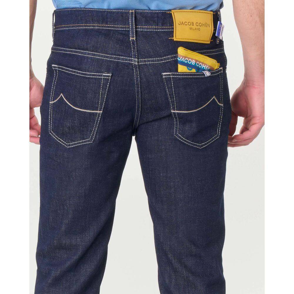 Jacob Cohen Blue Cotton Jeans & Pant Jacob Cohen Light Gray