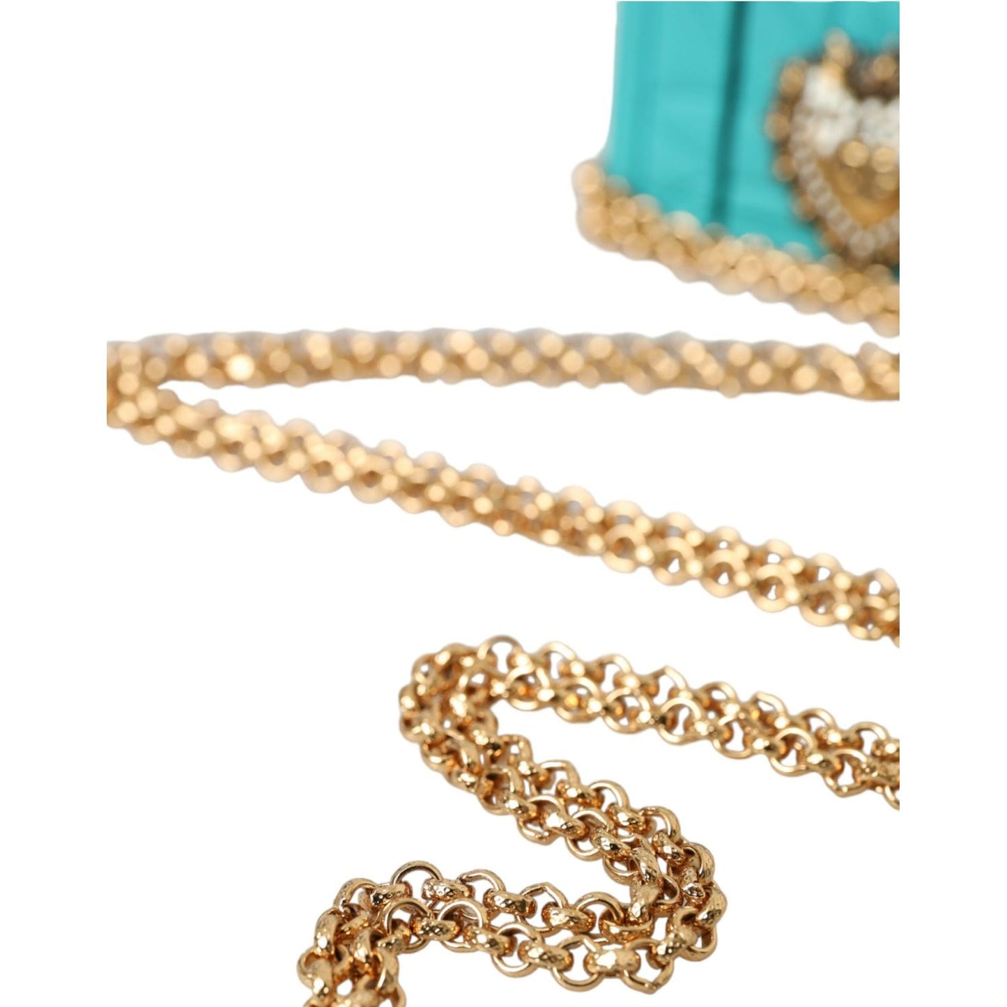 Dolce & Gabbana Turquoise Silicone Devotion Heart Cover Bag Airpods Case Dolce & Gabbana Tan