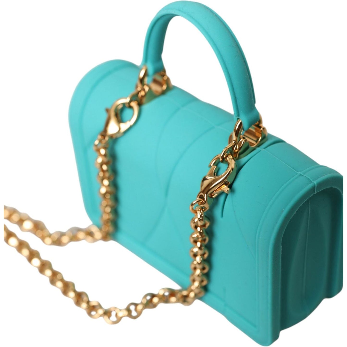 Dolce & Gabbana Turquoise Silicone Devotion Heart Cover Bag Airpods Case Dolce & Gabbana Medium Turquoise