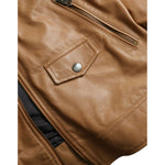 Dolce & Gabbana Brown Lamb Leather Full Zip Blouson Jacket JKT4048-50