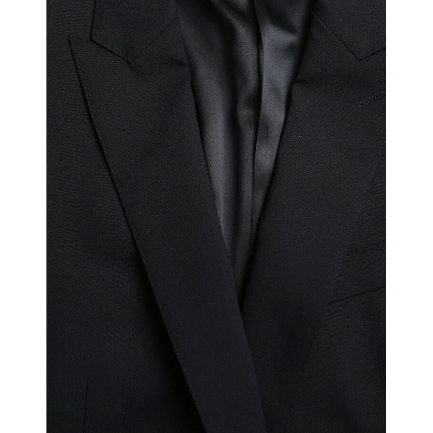 Dolce & Gabbana Blue MARTINI Wool Formal 2 Piece Suit Dolce & Gabbana Black