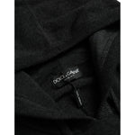 Dolce & Gabbana Dark Gray Cashmere Hooded Pullover Sweater TSH84671-54