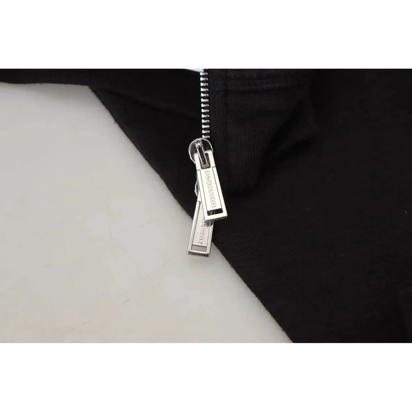 Dsquared² Black Embellished Full Zip Hooded Sweater Dsquared² Gray