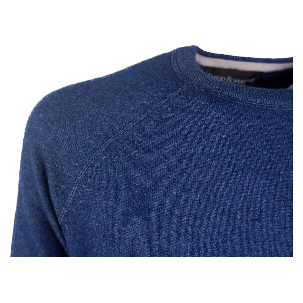 Emilio Romanelli Blue Cashmere Men Sweater Emilio Romanelli Dark Slate Gray