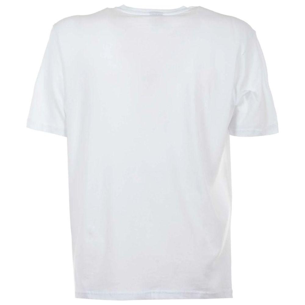 North Sails Elegant White Cotton Tee with Bold Blue Logo North Sails Lavender