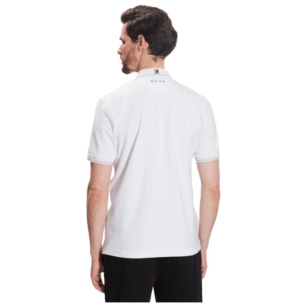 La Martina Elegant Cotton-Blend Polo with Glitter Accent La Martina Black