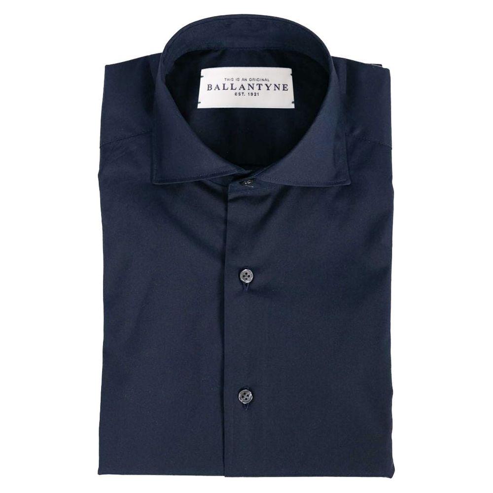 Ballantyne Blue Cotton Men's Shirt Ballantyne Dark Slate Gray