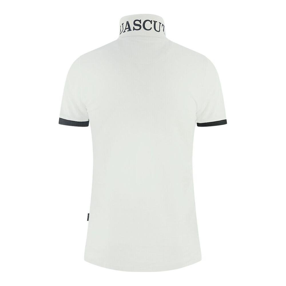 Aquascutum Elegant Cotton Polo with Signature Details Aquascutum Beige