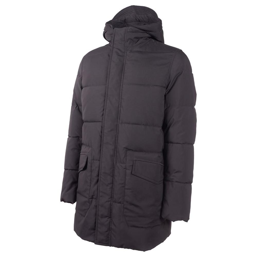 Emilio Romanelli Black Polyester Men Jacket Emilio Romanelli Dark Slate Gray