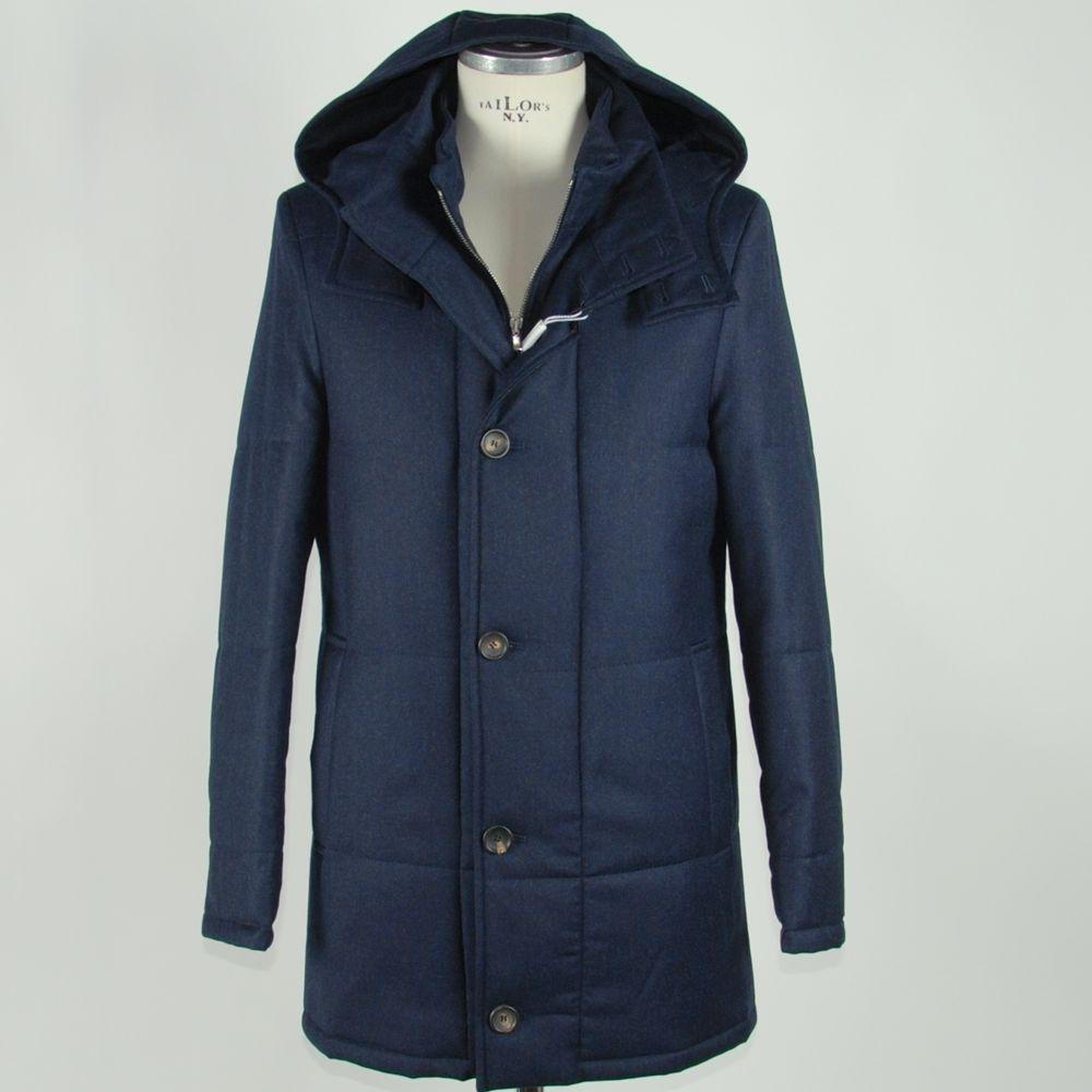 Made in Italy Elegant Italian Wool-Cashmere Men's Jacket Made in Italy Light Gray