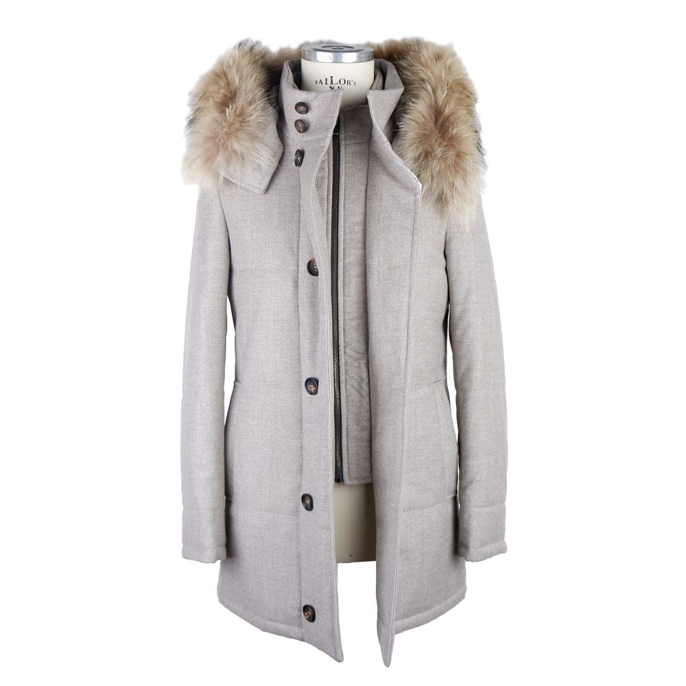 Made in Italy Italian Wool-Cashmere Blend Gray Jacket Made in Italy Gray