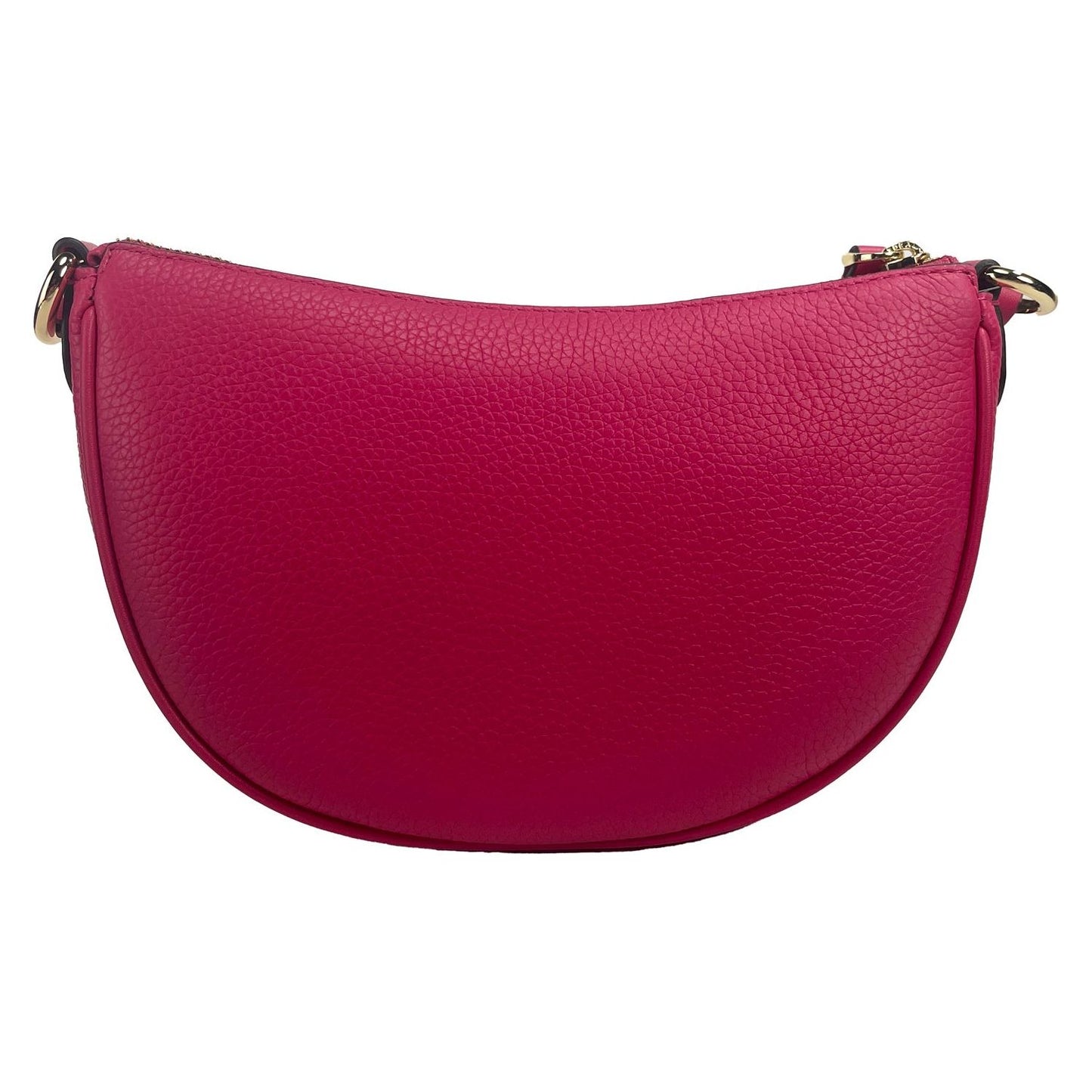 Michael Kors Dover Small Pink Half Moon Crossbody Bag Purse Michael Kors Brown