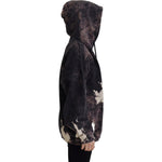 Dsquared² Multicolor Dye Cotton Hoodie Sweatshirt Sweater Dsquared² Black