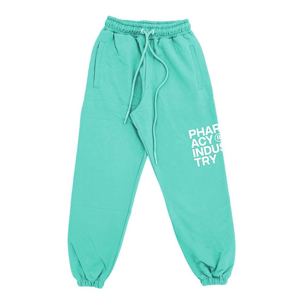 Green Pharmacy Industry tracksuit trousers with logo print and drawstring waist, designed for comfort and style, crafted in Italy.