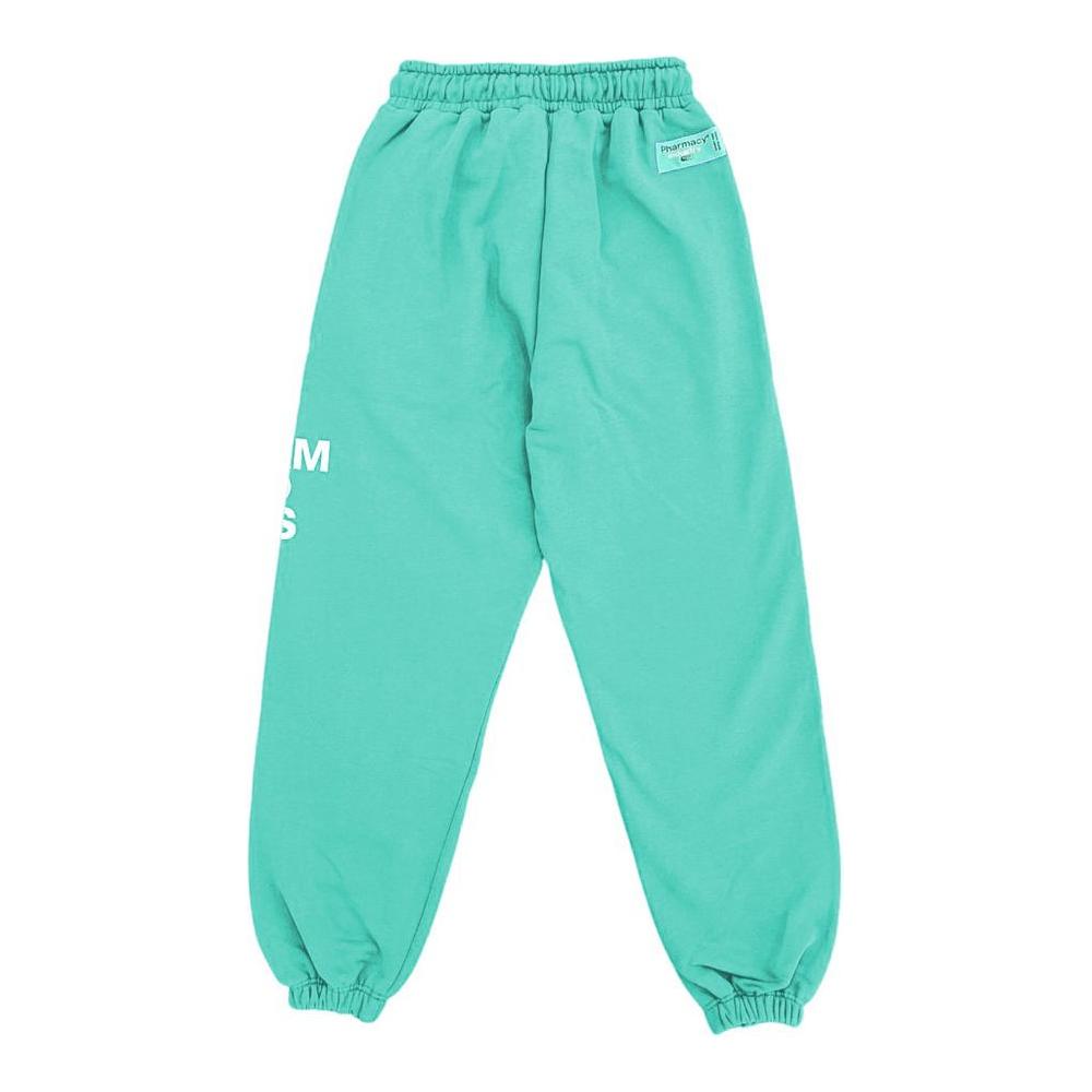Green Pharmacy Industry logo print drawstring tracksuit trousers, casual elegance with a comfortable Italian design for outings.