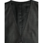 Dolce & Gabbana Gray Wool Formal Dress Waistcoat Vest TSH86216-48