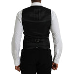 Dolce & Gabbana Maroon Satin Silk Waistcoat Dress Formal Vest TSH851976-46