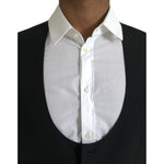 Dolce & Gabbana Black Wool Waistcoat Dress Formal Vest TSH851979-50