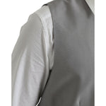 Dolce & Gabbana Light Gray Wool Formal Dress Waistcoat Vest TSH851992-52