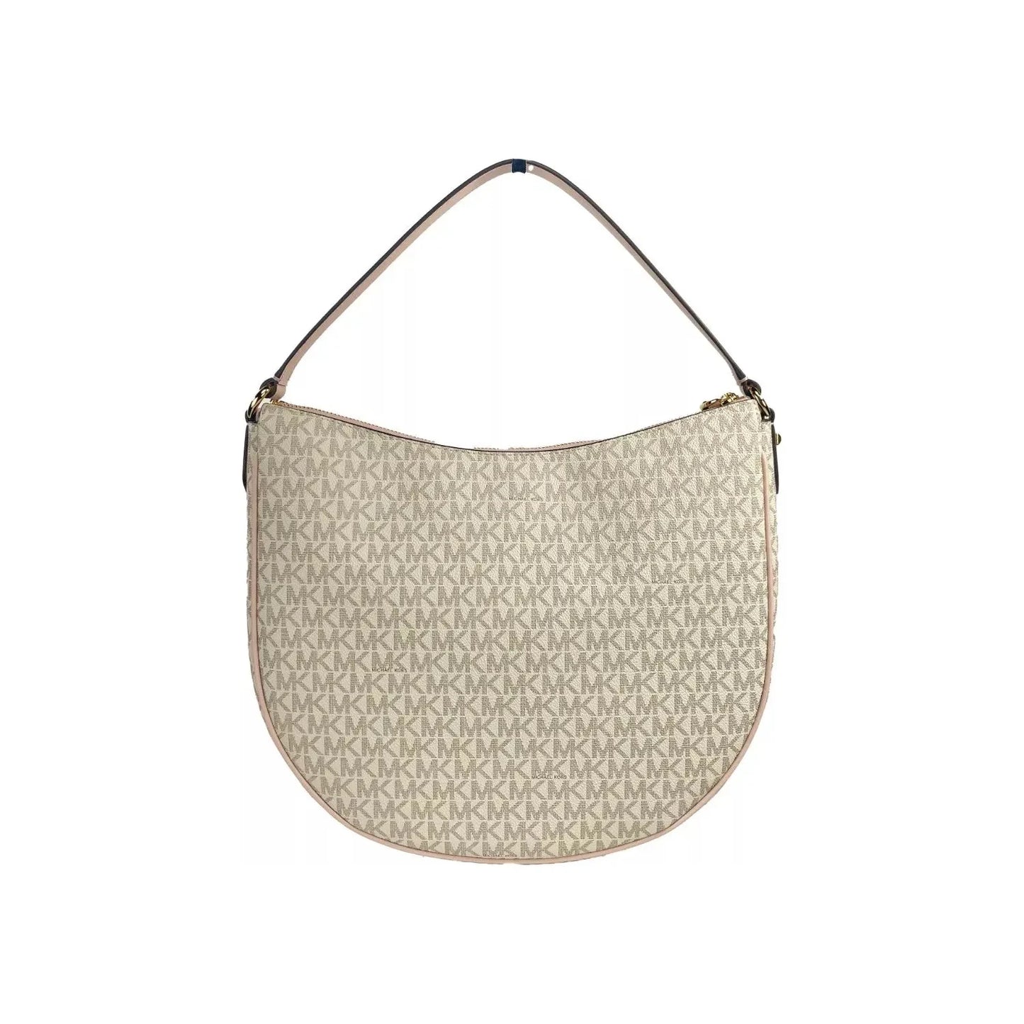 Michael Kors Large Dover Half Moon Crossbody Bag Purse Powder Blush Multi Michael Kors Dark Gray