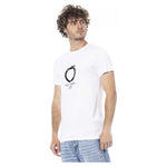 Trussardi Beachwear White Cotton T-Shirt TR-24321-M-FBB-186
