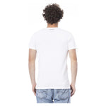 Trussardi Beachwear White Cotton T-Shirt TR-24321-M-FBB-186